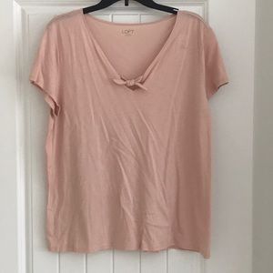 Loft Outlet tie front t-shirt NWT
